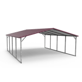 Carports for North Carolina Only. 12 foot wide A-Frame style roof. 20-35 feet long