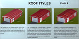 Carports for North Carolina Only. 12 foot wide regular roof style. 20 to 35 feet long