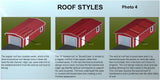 Carports for North Carolina Only.12 foot wide Vertical style roof. 20 - 50 feet long+