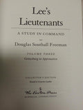 EASTON PRESS LEE'S LIEUTENANTS LEATHER 3 VOLUME COLLECTOR EDITION.